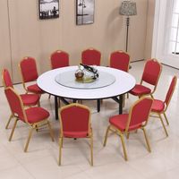 Chaises et tables en fer pour salles de banquet d'hôtel, salles de conférence, salles à manger, mariages, formations, restaurants VIP