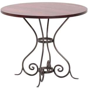Muebles de Exterior de Hierro Resistentes, Juego de Mesa de Comedor para 4 Personas con Banco de Jardín Plegable, Muebles Modernos Impermeables para Cafetería y Hotel - Product Image 1