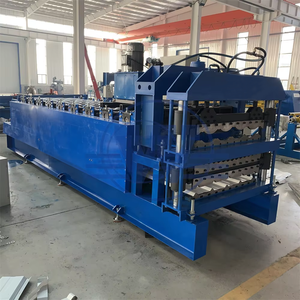 Zinc <b>Sheet</b> <b>Tile</b> Making Machine High Tensile Thin Barrel <b>Tile</b> Corrugated Roll Forming Machinery Three Layer Roll Forming Machine - Product Image 6