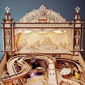 <span class=keywords><strong>Robotime</strong></span> <span class=keywords><strong>Rokr</strong></span> US Warehouse DIY Assembler Jouets EG01 <span class=keywords><strong>3D</strong></span> Flipper Machine Modèle Kits Puzzles en Bois pour Adultes - Product Image 6