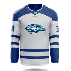 Camiseta de hockey personalizada para hombre de manga larga en blanco de portero de hielo ruso naranja y <span class=keywords><strong>Khl</strong></span> de fábrica OEM - Product Image 5