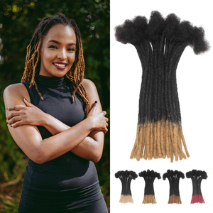 Offre Spéciale Prix Usine Extensions de Cheveux Tressés Inter Locs Cheveux Humains Extensions Locs 0.4 <span class=keywords><strong>Dreadlocks</strong></span> au Crochet <span class=keywords><strong>Dreadlocks</strong></span> Permanentes - Product Image 1