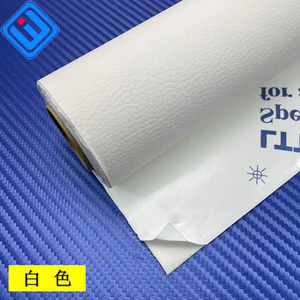 Cuero Sintético Semi-PU de Alta Calidad y Bajo Costo, Elástico en 4 Direcciones, Autoadhesivo, con Patrón de Lichi, para Revestimiento de Tablero y Volante de Auto - Product Image 5