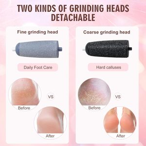 Professional Pedicure Tool Electric Callus Remover Double-Sided LCD Display Dry/Wet Foot Rasp Rechargeable Plastic Dead Foot - Product Image 3