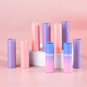 บรรจุภัณฑ์ลิปสติกแบบเป็นมิตรกับสิ่งแวดล้อม หลอดลิปบาล์มสีทอง หลอดกระดาษ หลอดลิปสติกกระดาษแบบกำหนดเอง - Product Image 1