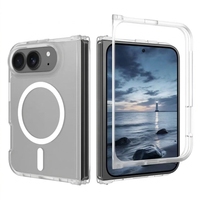 Coque de téléphone pliable magnétique à chargement sans fil intégrale en TPU mat avec double cadre avant et arrière pour iPhone 18 – Vente en gros usine