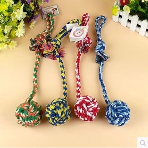 Pet <b>Rope</b> Toy Ball Cotton Knotted Dog Play <b>Exercise</b> Interactive Toy for Pets - Product Image 4