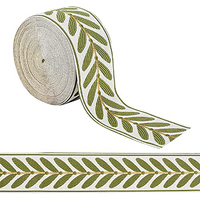 Ruban Jacquard Chevrons National 100% Polyester Écologique pour Bricolage, Couture, Artisanat, Accessoires Vestimentaires et Textile de Maison