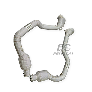 Downpipe de performance thermiquement isolé pour <span class=keywords><strong>Mercedes</strong></span>-<span class=keywords><strong>AMG</strong></span> <span class=keywords><strong>G63</strong></span> W464 G500 4.0T V8 2019+ sans voyant de panne moteur, collecteur de course à haut débit - Product Image 6