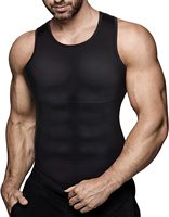 Tops Moldeadores para Hombre de Corte Libre con Compresión Plástica en Pecho y Abdomen
