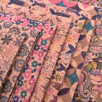 Tissu en liège naturel effet bois, cuir végétalien pour la fabrication de sacs à main, de chaussures et d'articles artisanaux