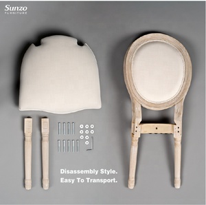 Vintage Louis Dining Chair Round Back <strong>Luxury</strong> Solid Wood <strong>Florence</strong> Wedding Chairs Event Banquet Restaurant Cafe Furniture - Product Image 6