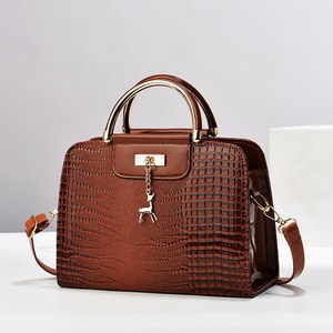 Glossy Stone Textured Women's Handbag Small <b>Square</b> Pu Crossbody Shoulder Bag Solid Color Water Resistant Everyday Use - Product Image 2