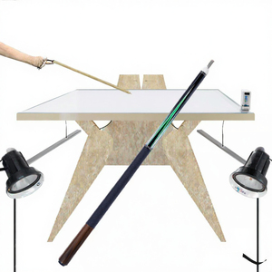 Taco de billar de fibra de carbono de 58 pulgadas con unión central, taco de billar de 2 piezas con punta de 13 mm y eje de grafito para snooker - Product Image 3