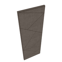 Panneau acoustique en tissu mural à effet d'absorption acoustique pour studio