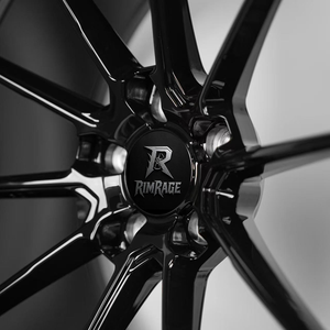 Ruedas de 10 radios forjadas personalizadas de 17-26 pulgadas para <span class=keywords><strong>BMW</strong></span> M3 <span class=keywords><strong>M4</strong></span> Audi RS5 Lexus <span class=keywords><strong>RC</strong></span> F, llantas de rendimiento ligeras cóncavas profundas negras brillantes - Product Image 4