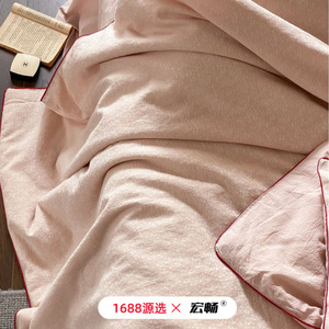 Grass & Wood Natural Cotton Linen Blend Air Conditioning Quilt Set 2 Jin Summer Breathable Retro Jacquard <b>Bedding</b> - Product Image 3