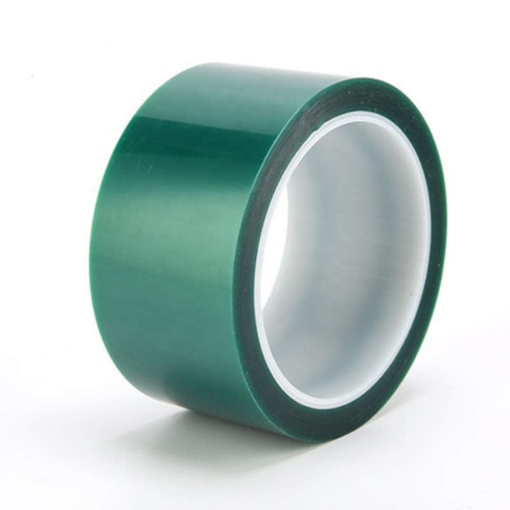 Self-Adhesive PET Green Masking Tape with Silicone for Powder Coating and Anodizing Single Sided for Painting Applications