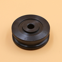 Rouleau de guidage rainuré en UHMWPE avec billes en acier inoxydable pour équipement d'automatisation industrielle
