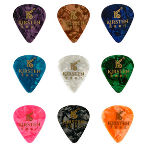 Chất Lượng Cao Guitar Phụ Kiện Biểu Tượng Tùy Chỉnh 0.46Mm Nhựa Celluloid Guitar Picks - Product Image 2