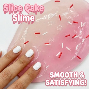 Juguetes Montessori al por mayor: Slime de juguete, comida de juguete, estilo pastel de fresa, Slime de mantequilla blanco y rosa, paquete de Slime, regalo para niños, kit de Slime DIY - Product Image 3