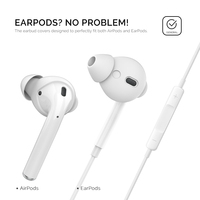 Fitting Earplug Silikon Peningkat Kualitas Suara untuk AirPods 1&2 [Tanpa Headphone]