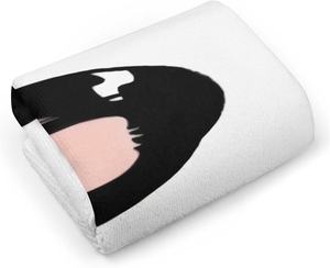 Serviette de visage en microfibre Texture moelleuse 17 Serviette imprimée à absorption rapide avec bonhomme de neige Meguro Lotus Raoul Watanabe Shota - Product Image 1
