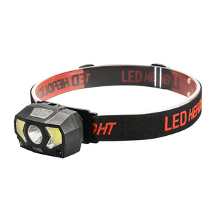 Linterna frontal LED recargable por USB, luz COB, tipo diadema para pesca al aire libre - Product Image 1