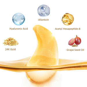 Mascarilla para Ojos de Oro 24K OEM ODM 6g con Ácido Hialurónico y Aceite de Semilla de Uva, Antiarrugas y Reafirmante, Apta para Piel Normal - Product Image 5