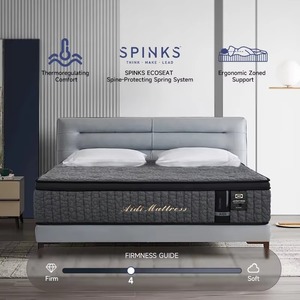 <span class=keywords><strong>Matelas</strong></span> hybride King Size orthopédique avec système de ressorts protecteurs de la colonne vertébrale, soutien ergonomique zoné, expédié roulé dans une boîte - Product Image 2
