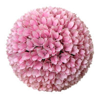 Boule de fleurs artificielles suspendue personnalisée, magnifique, protégée contre les UV, Gypsophila, plante en boule, topiaire, boule verte et blanche pour Halloween