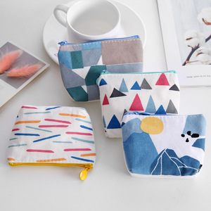 Sac de maquillage blanc en coton de couleur unie, pièces, toile de maquillage, de réception à la main, d'un câble, trieuse de pièces de <span class=keywords><strong>monnaie</strong></span> - Product Image 2