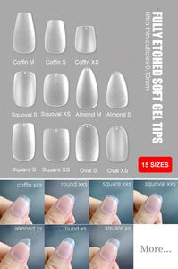 MyBeautyNails label privé gel doux gelée conseils gravé amande cercueil rond couverture complète presse sur les ongles xxs xs capsul gel x ongles - Product Image 4