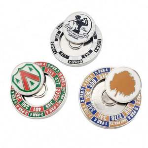 Design Custom Magnetic Zinc Alloy 40mm 3D Coin Design Golf Ball Marker with Custom Logo for Golf Clubs - Product Image 2