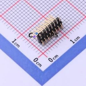 X1321WVS-2x08J-C40D53 Pin Header SMD,P=1.27mm Connector ( Pin Structure: 2x8P )( Pitch: 1.27mm )( Row Spacing: 1.27mm ) - Product Image 2