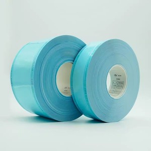 Sacs de stérilisation dentaire en papier et plastique en rouleau, film bleu thermoscellable, autoclave à vapeur, usage médical, certifié EN868 - Product Image 4