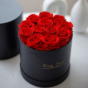 Ogni amore <span class=keywords><strong>regali</strong></span> di compleanno <span class=keywords><strong>per</strong></span> le donne 12 composizioni di Rose fiori immortali testa di fiore stabilizzata rosa conservata In scatola - Product Image 4