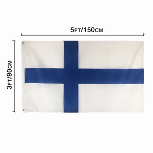 Bendera Piala Eropa Semua Negara Bendera Finlandia Terbang