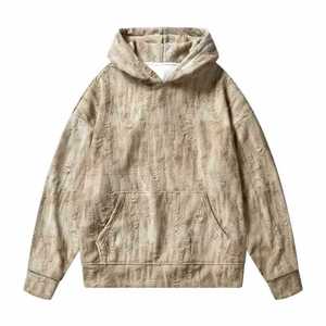 Felpa di <span class=keywords><strong>moda</strong></span> a maniche lunghe di nuovo stile per <span class=keywords><strong>giovani</strong></span> autunno 2025 Tie-Dye <span class=keywords><strong>felpe</strong></span> strappate con cappuccio Street Wear - Product Image 4