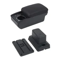 Vtear pour Chevrolet Spark EUV 2023-2026 – Boîte d'accoudoir de voiture en ABS et cuir, pièces de rechange, boîte de rangement intérieure avec porte-gobelet et port USB