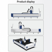 Machine de découpe laser fibre CNC pour plaques métalliques Precision 6015 avec zone de découpe, servomoteur et refroidisseur d'eau
