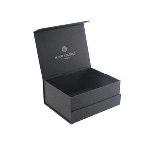 High Quality Luxury Custom Cosmetic Perfume <b>Black</b> Magnetic Rigid <b>Boxes</b> Sponge Liner Matt Lamination Embossing Recyclable Gift - Product Image 1