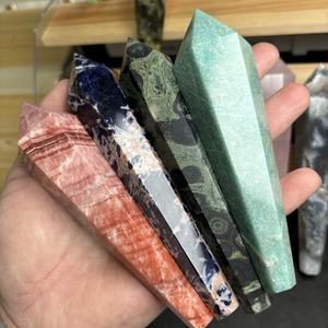 Cristal naturel Quartz prix de gros pierre de haute qualité cristal poli baguette électrique pour la guérison - Product Image 2