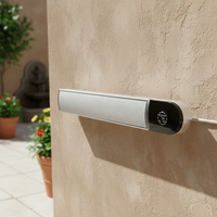 Pemanas Dinding Aluminium Portabel Terhubung WiFi Kontrol Rumah Pintar, Perlindungan Panas Berlebih, Pemanasan Cepat, Berdiri Sendiri, LED Besar