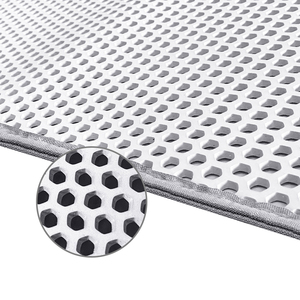 大型二層グレーEVAトレイマット折りたたみ式滑り止め掃除防水ハニカム切断13mmペット猫用リターシート - Product Image 3