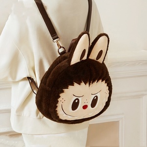 Sac à dos Sherpa Labubu Big Head de la série Genuine Bag Classics, sac fourre-tout portable de style féminin, sac à main <span class=keywords><strong>surprise</strong></span>, cadeau de Noël - Product Image 5