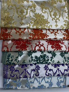 Fil métallique européen et américain broderie en relief Jacquard brocart tissu africain damassé dentelle - Product Image 5