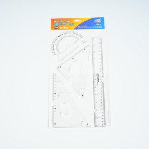 12-inch nhựa trong suốt thẳng cai trị thiết lập 4-mảnh 30cm Cai Trị cho sinh viên và văn phòng sử dụng cho các trường học - Product Image 3
