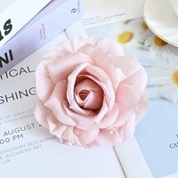 Haute Qualité Artificielle Rose Fleurs Tête Soie Fleur Roses Grandes Têtes De Fleurs Rose Rose pour La Maison De Noël Décoration De Mariage