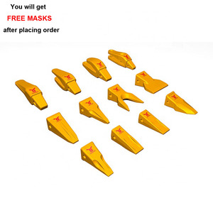 escavador a páescavar de substituição frente mini balde pontas de dentes de ripper rocha dente de cinzel para escavadeira - Product Image 1